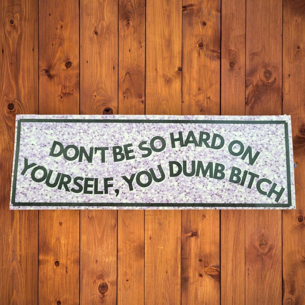 Don't Be So Hard On Yourself, You Dumb Bitch Bumper Sticker